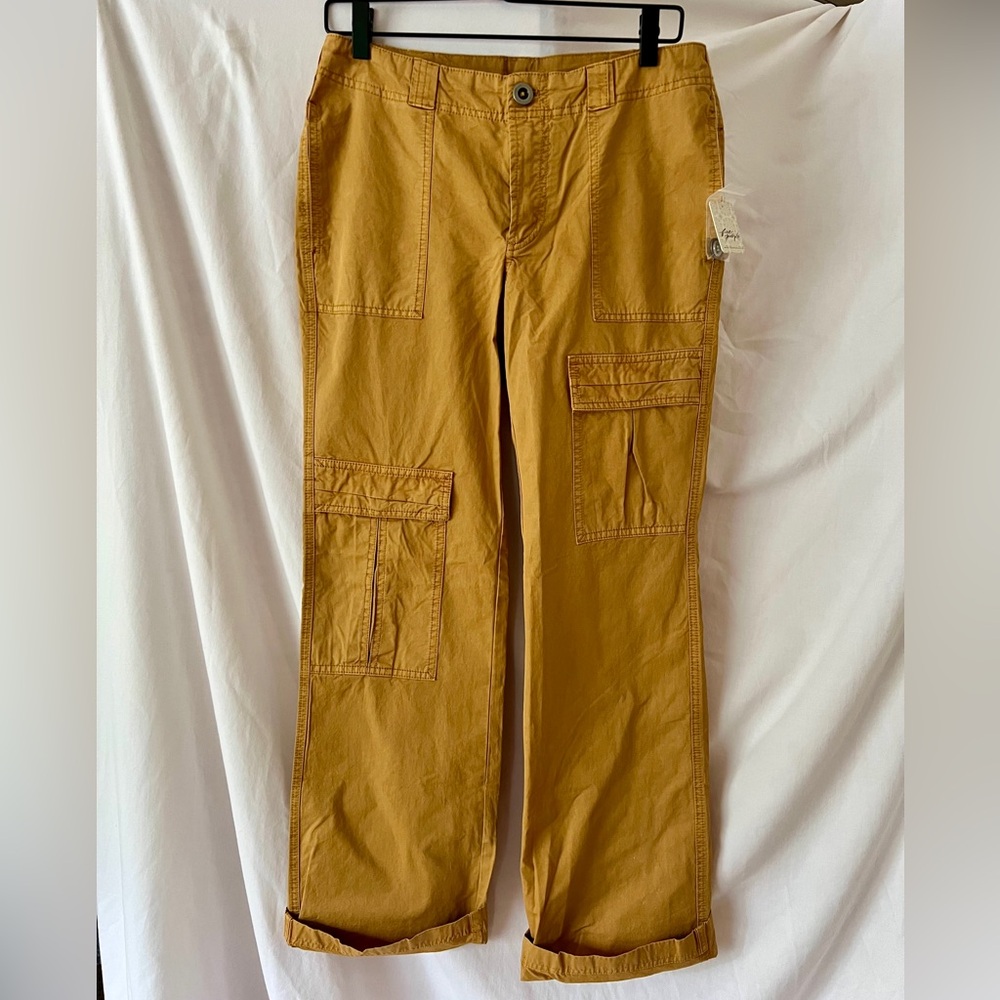 Free People Women’s Mustard Cargo Pants